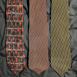 J. Ferrar Men's 100% Silk Ties Lot of 3